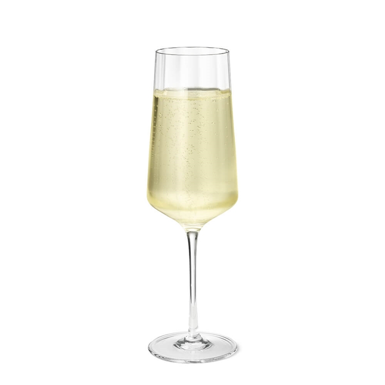 Georg Jensen Bernadotte Champagneglass 6 stk. med champagne