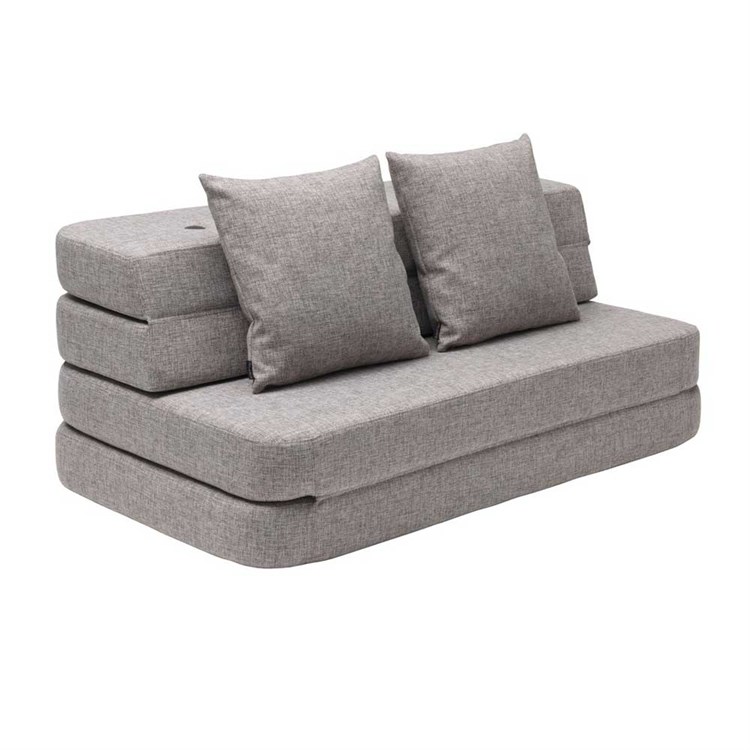 by KlipKlap KK 3 Fold Sofa Multi grå med grå