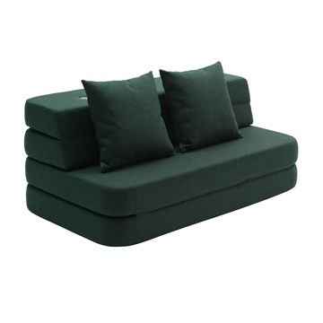 by KlipKlap KK 3 Fold Sofa XL Soft Deep Green/Grønn