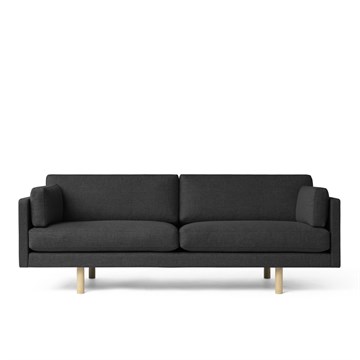 Erik Jørgensen EJ220A 3-manns sofa Sort