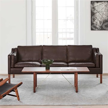 Fredericia Furniture BM67 Sofabord Oljet Valnøtt Messing stue