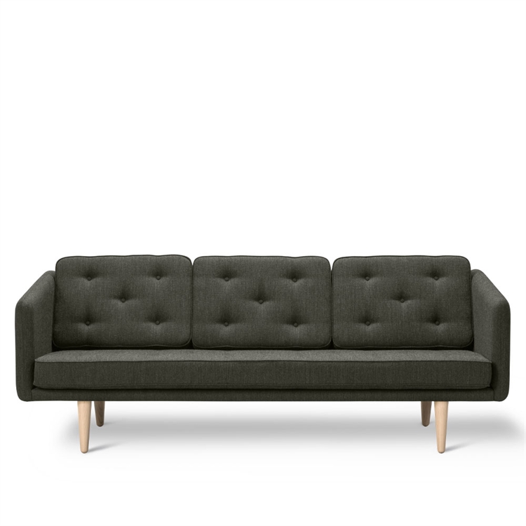 Fredericia Furniture Nr. 1 Sofa 2003 Eik/Green Fiord 961