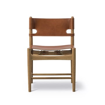 Fredericia Furniture The Spanish Dining Chair, 3237 - Cognac/oljet eik