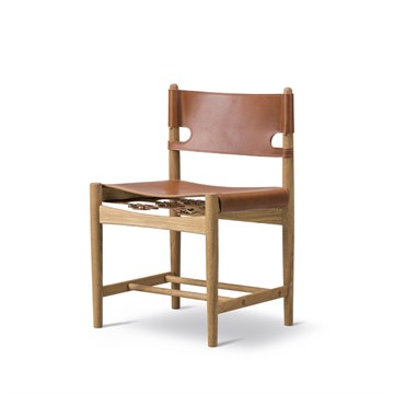 The Spanish Dining Chair, 3237 - Cognac/oljet eik