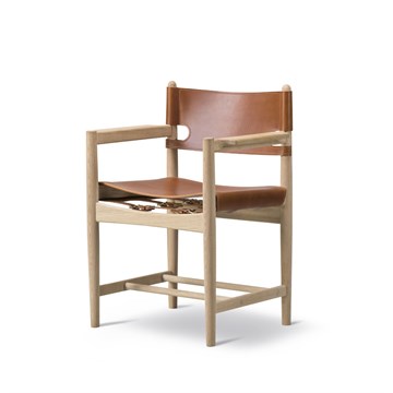 Fredericia Furniture The Spanish Dining Chair, 3238 - Cognac/såpebehandlet eik