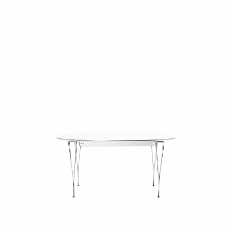 Super-Ellipse spisebord med uttrekk fra Fritz Hansen