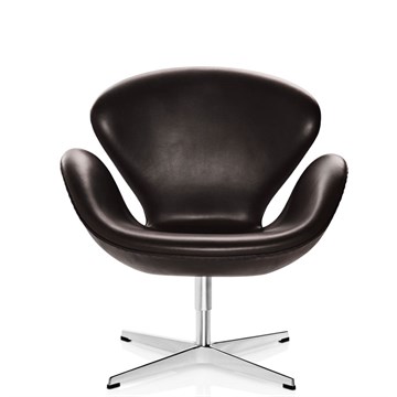 Fritz Hansen 3320 The Swan Leather Grace Brown front