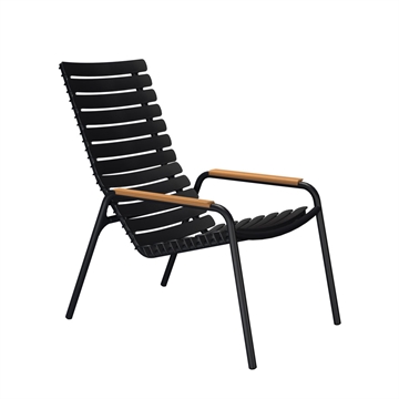 HOUE Reclips Lounge Chair Svart/Bambus