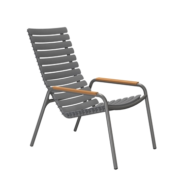 HOUE Reclips Lounge Chair Mørkegrå/Bambus
