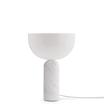 New Works Kizu bordlampe liten - hvit marmor