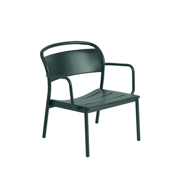 Muuto Garden lounge stol Linear Steel - Mørk grønn