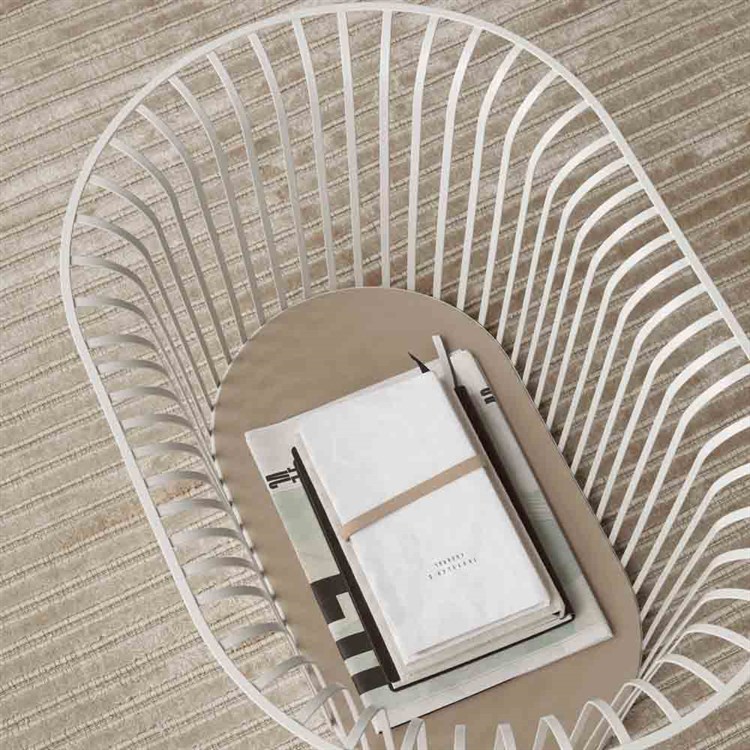 Audo Ribbon Basket White magasin og oppbevaring