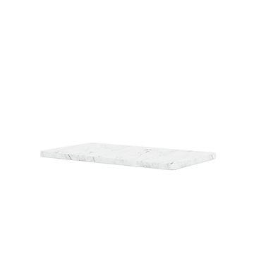 Montana Single Top Plate D18.8 - Hvit marmor