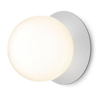 Nuura Liila 1 Vegg/Taklampe Stor Lys Sølv Opal