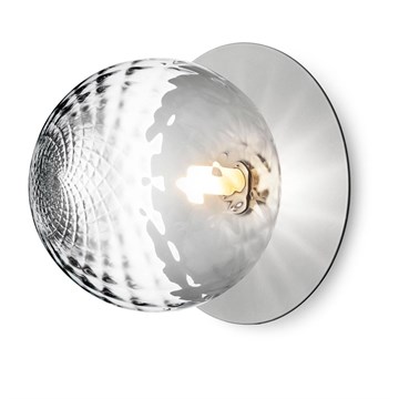 Nuura Liila 1 Vegg/Taklampe Stor Lys Sølv Optikk