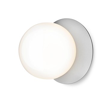 Nuura Liila 1 Vegg/Taklampe Medium Lys Sølv Opal