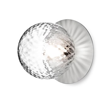 Nuura Liila 1 Vegg/Taklampe Medium Lys Sølv Optikk