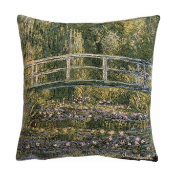 Poulin Design Claude Monet Cushion - Den japanske broen (kald)