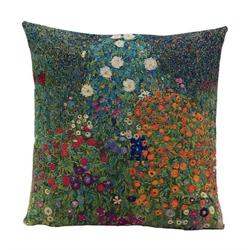 Poulin Design Gustav Klimt Cushion Flower Garden