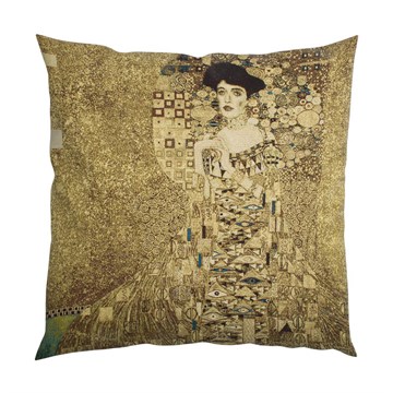 Poulin Design Gustav Klimt Cushion Woman i gull