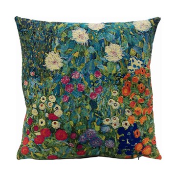 Poulin Design Gustav Klimt Cushion - Blomsterhage (Detaljer fra)
