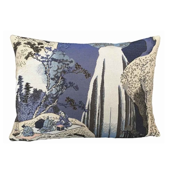Poulin Design Hokusai Cushion - Cascade Of Amida