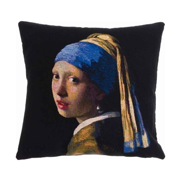 Poulin Design Johannes Vermeer-pute - jente med perleørering