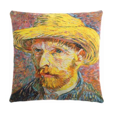 Poulin Design Vincent van Gogh Pute - Selvportrett med stråhatt