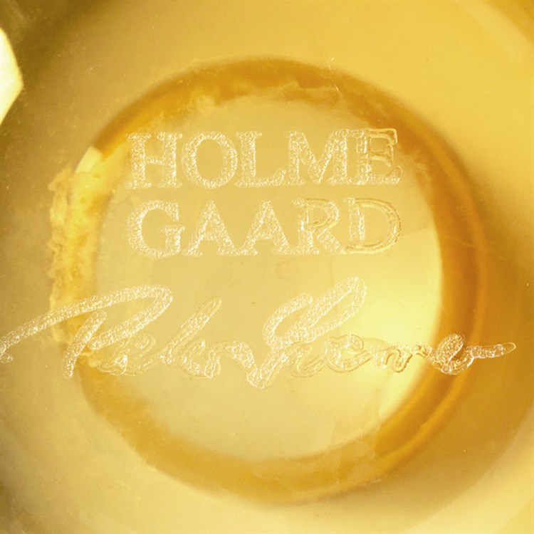 Holmegaard Calabasas Vase H16 Amber Bunn