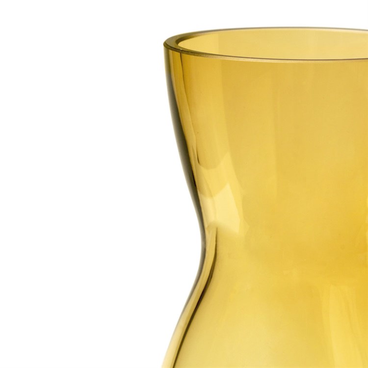 Holmegaard Calabas Vase H16 Amber detalj