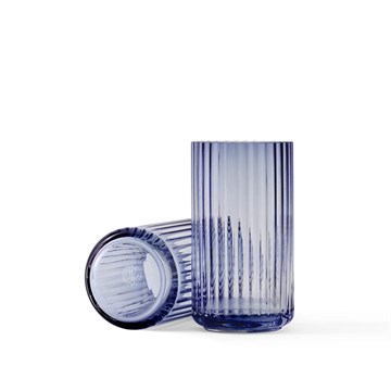 Lyngby Vase Glass Midnattsblå Liten H15,5 cm