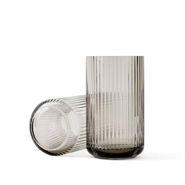 Lyngby Vase Glass Røyk Medium H20,5 cm