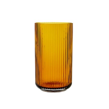 Lyngby Vase Glass Amber XLarge H31 cm