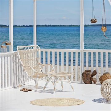Sika-Design Outdoor Monet Fotskammel og stol hvit