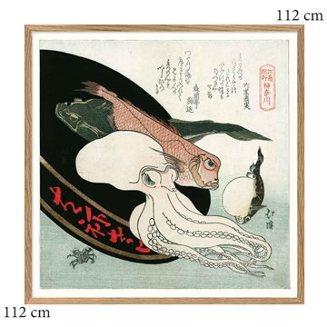 The Dybdahl Co Poster Sashimi Gang Oak ramme 112x112