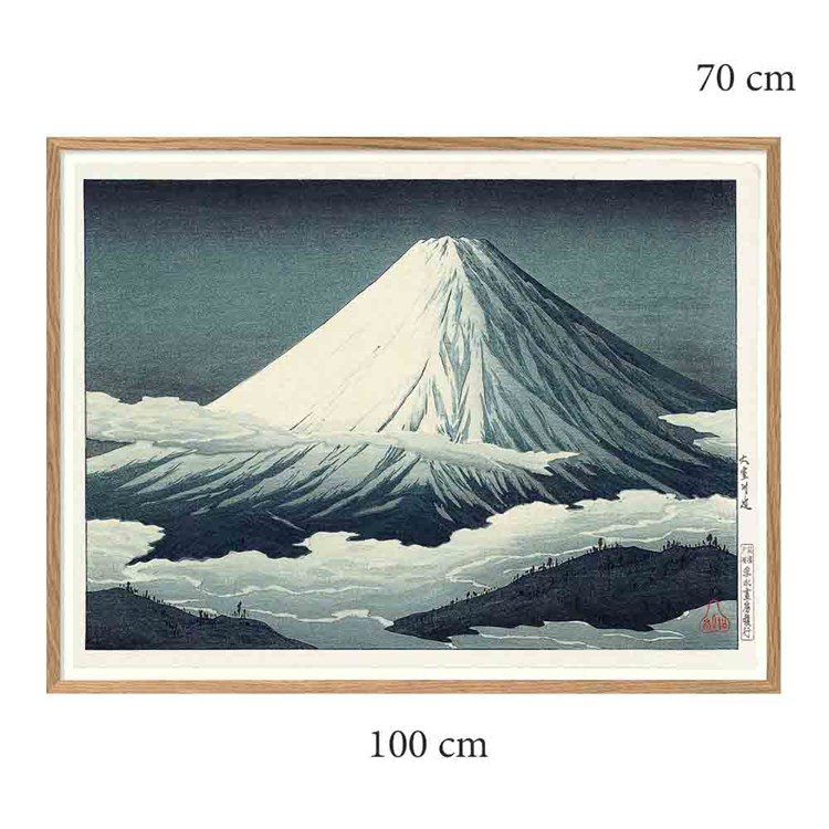 The Dybdahl Co Poster Mount Fuji Oak Frame 100x70