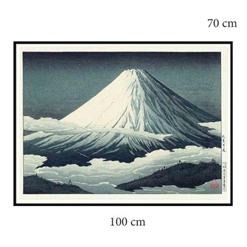 The Dybdahl Co Poster Mount Fuji Black Frame 100x70