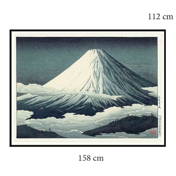 The Dybdahl Co Poster Mount Fuji Black Frame 158x112