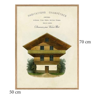 The Dybdahl Co Poster Habitations Champêtres eikeramme 50x70