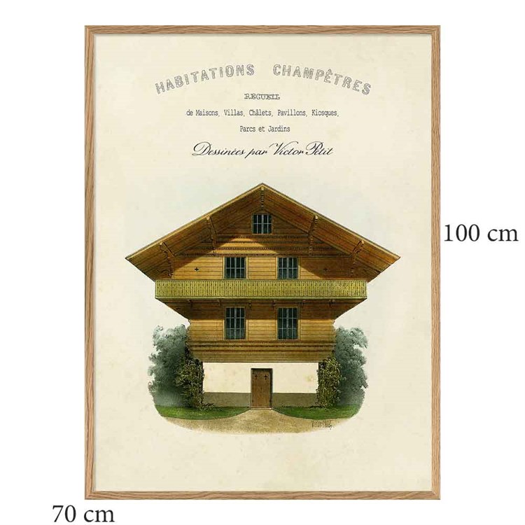 The Dybdahl Co Poster Habitations Champêtres eikeramme 70x100
