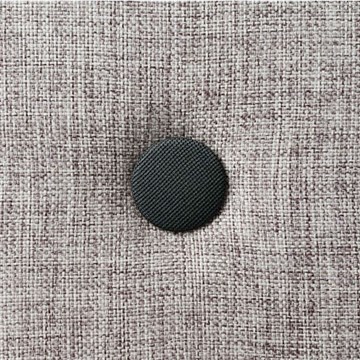 KK barnestol i flergrå polyester med grå knapp