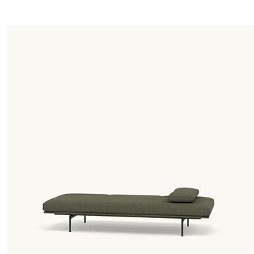 Muuto Outline Daybed Inkl. Pute - Fiord 961/Sort