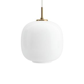 Louis Poulsen VL 45 Radiohus Pendel - Messing/Blanket Hvit Opal Glass